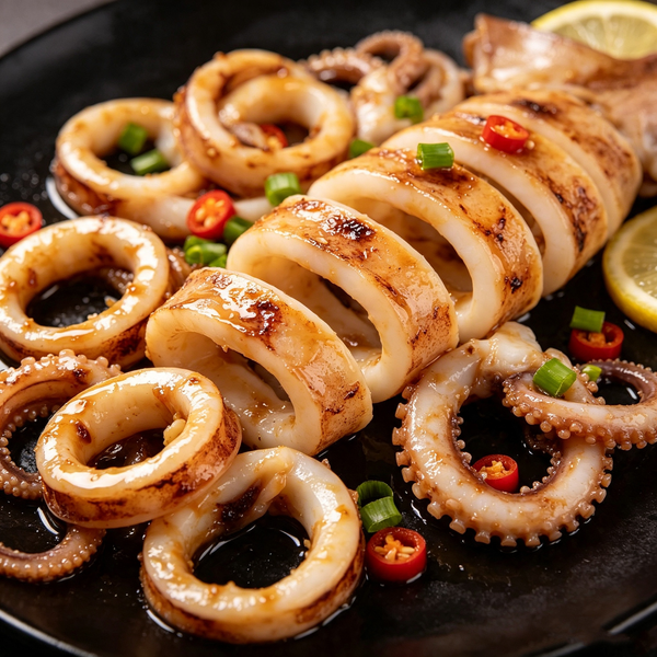 Frozen Whole Large Squid – Clean Body, Tender Flesh