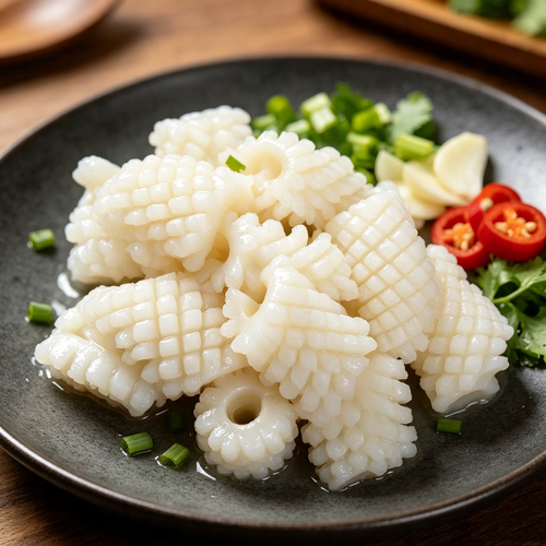 Frozen Cut Squid Flower – Neat Curls, Crisp Bite